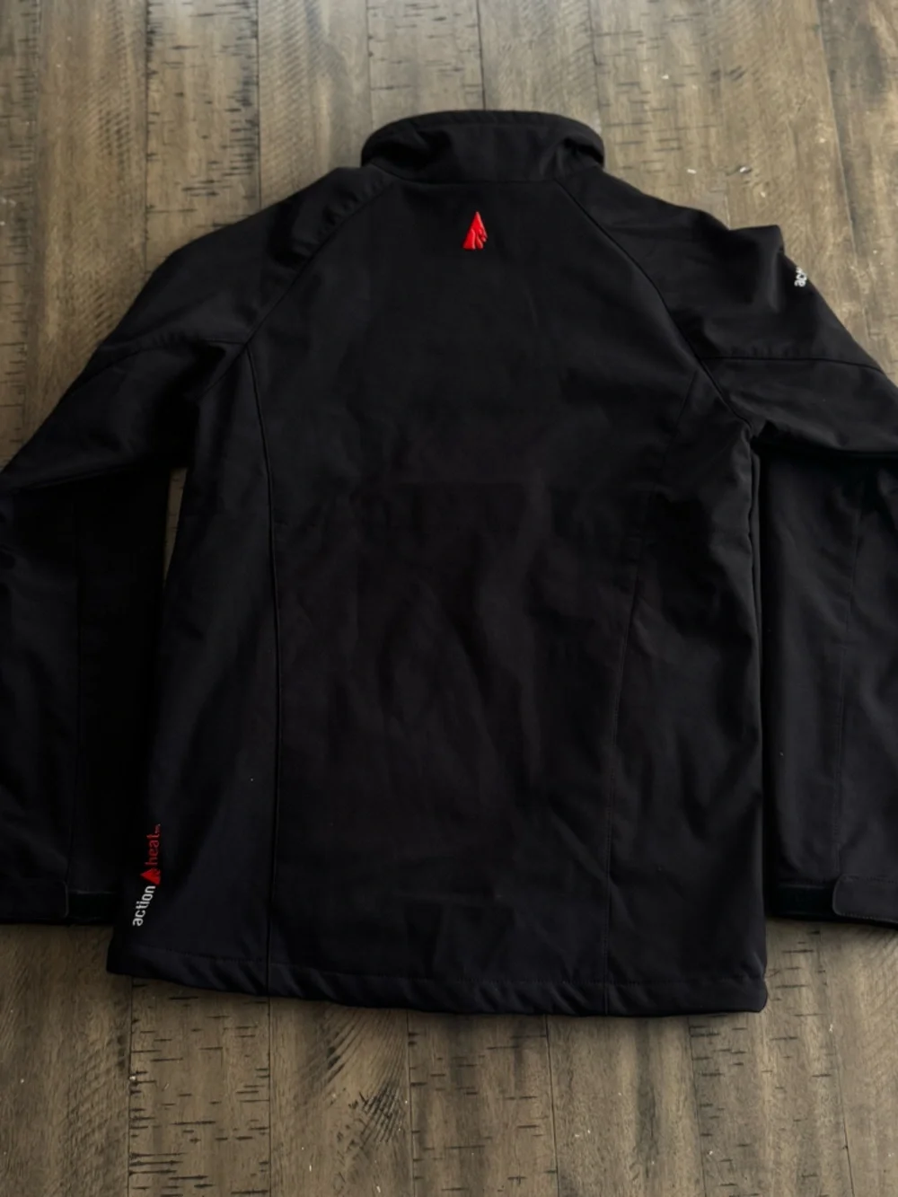 Actionheat Men's Black Windbreaker Jacket with Stand Collar